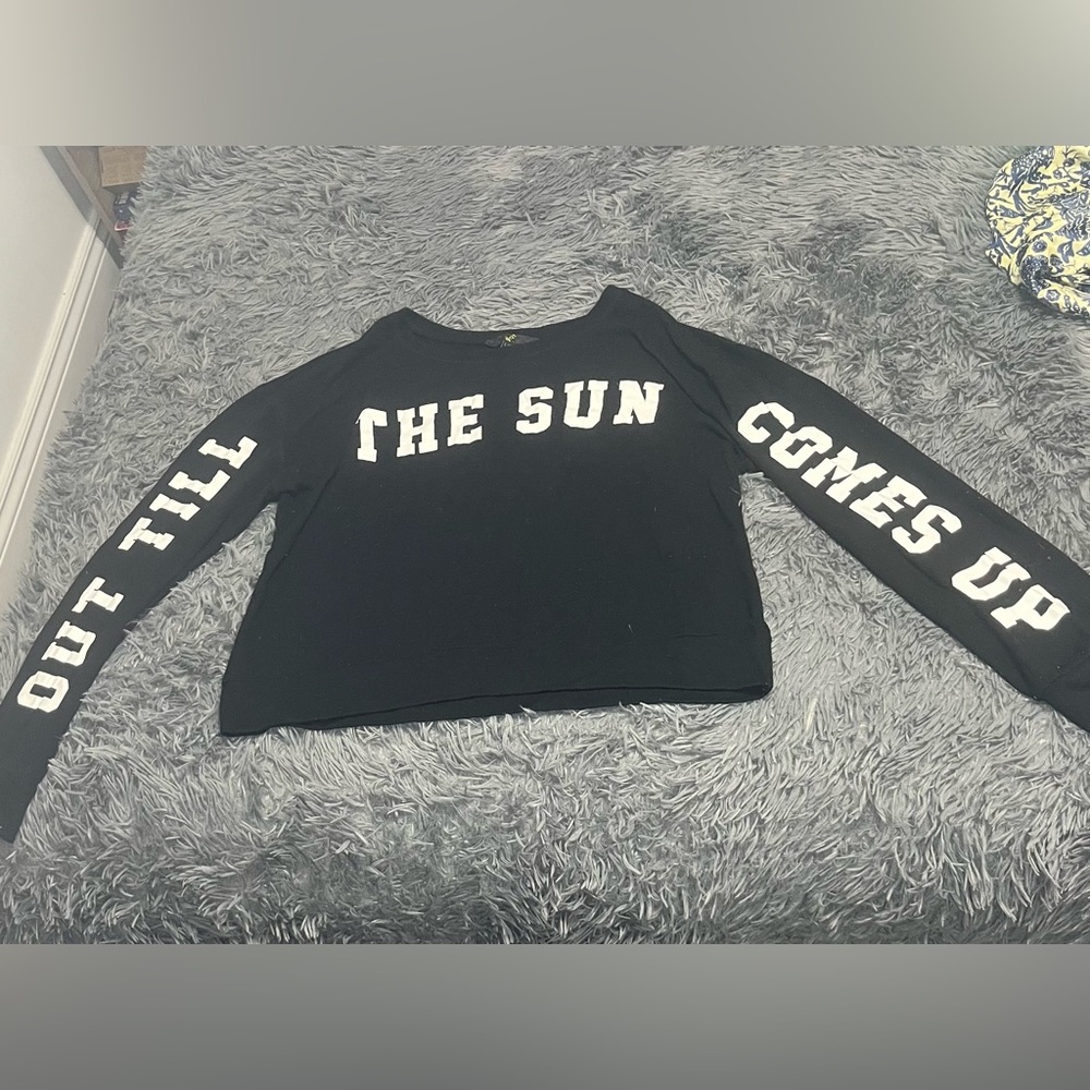Out till the sun comes up long sleeve pj shirt
